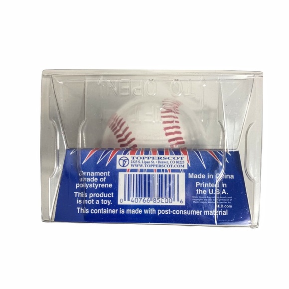 NIB Milwaukee Brewers Christmas Baseball Ornament - Picture 3 of 7